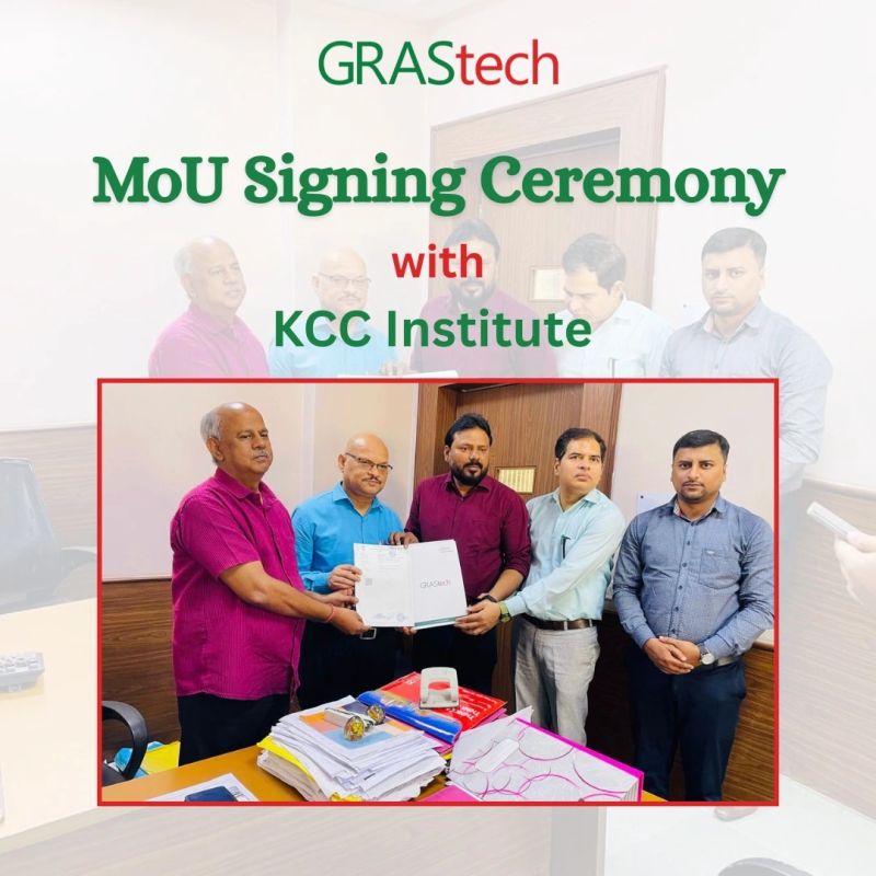 MoU with KCC Institute, Greater Noida, to provide training for Engineering and Computer Science students.