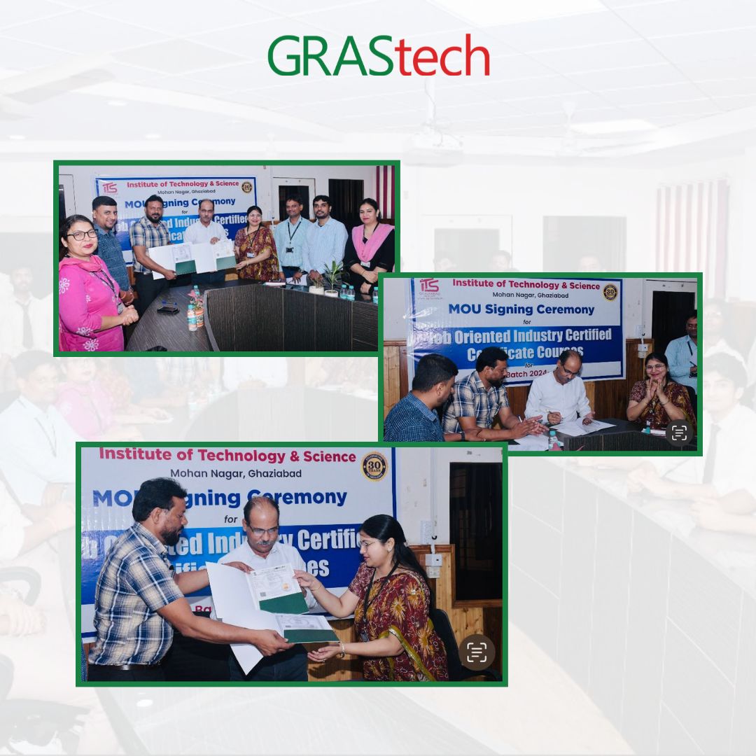 GRAStech has signed an MoU with ITS Ghaziabad to deliver Business Analytics & HR Analytics